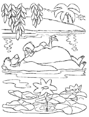 Disegno di Il libro della giungla da stampare e colorare 23