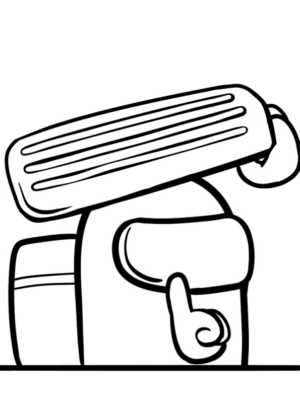 Disegno di Among us da stampare e colorare 1
