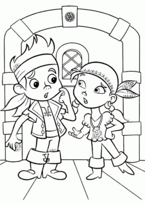 Disegno di pirata da stampare e colorare 9
