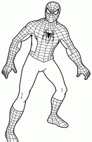 Disegno di Spiderman da stampare e colorare 48