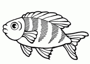 Disegno di pesce da stampare e colorare 280