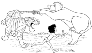Disegno di Il libro della giungla da stampare e colorare 80 Disegno di Il libro della giungla da stampare e colorare 80