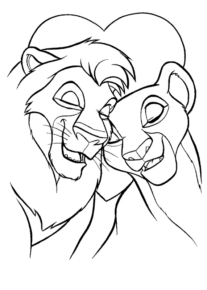 Disegno di Re Leone da stampare e colorare 64