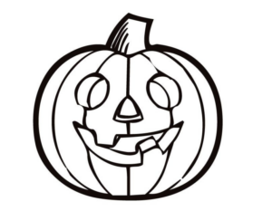 Disegno di zucca di Halloween da stampare e colorare 88