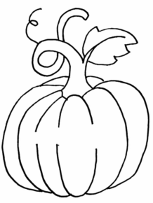 Disegno di zucca da stampare e colorare 4