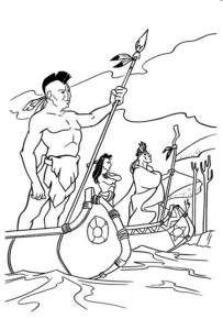 Disegno di Indiani d’America da stampare e colorare 29
