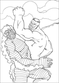 Disegno di Hulk da stampare e colorare 45