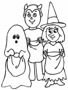 Disegno di bambino ad Halloween da stampare e colorare 21 Disegno di bambino ad Halloween da stampare e colorare 21