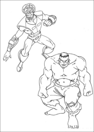 Disegno di Hulk da stampare e colorare 21