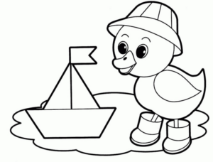 Disegno di papera da stampare e colorare 17
