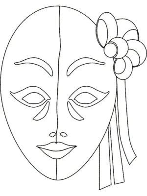Disegno di maschera da stampare e colorare 68