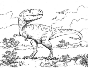 Disegno di Tirannosauro da stampare e colorare 39
