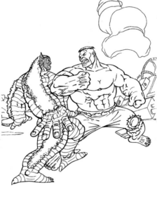 Disegno di Hulk da stampare e colorare 103
