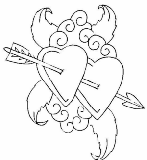 Disegno di cuore da stampare e colorare 120