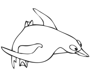 Disegno di pinguino da stampare e colorare 50