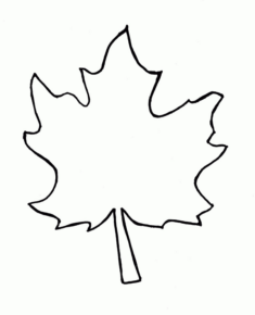 Disegno di foglia da stampare e colorare 201