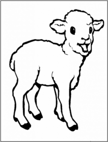 Disegno di pecora da stampare e colorare 64