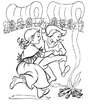 Disegno di il selvaggio west da stampare e colorare 15