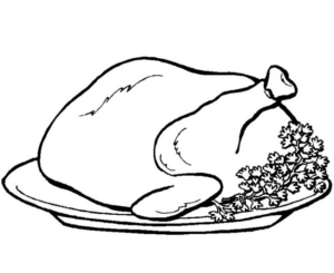 Disegno di carne da stampare e colorare 21