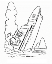 Disegni di Titanic da colorare