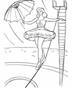 Disegno di circense da stampare e colorare 32