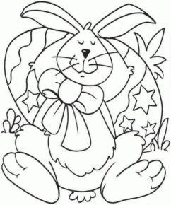 Disegno di coniglio da stampare e colorare 31