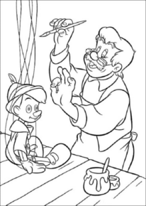 Disegno di Pinocchio da stampare e colorare 16
