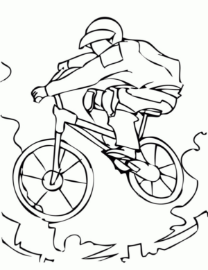 Disegno di bicicletta da stampare e colorare 30