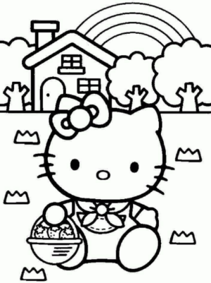 Disegno di Hello Kitty da stampare e colorare 237