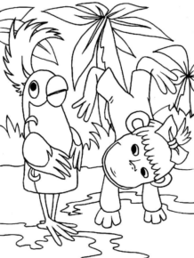 Disegno di pappagallo da stampare e colorare 93