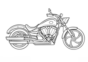 Disegno di moto da stampare e colorare 36