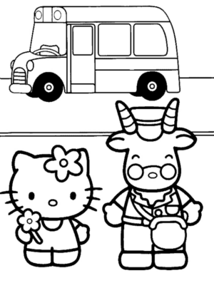 Disegno di Hello Kitty da stampare e colorare 150
