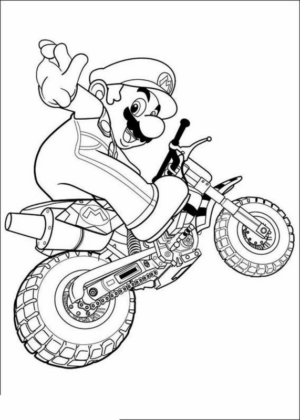 Disegno di Super Mario da stampare e colorare 23