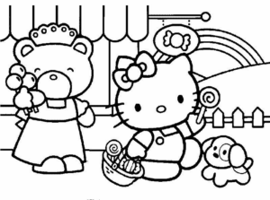 Disegno di Hello Kitty da stampare e colorare 187