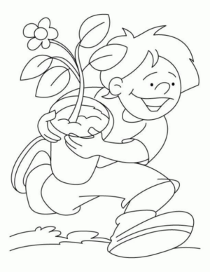 Disegno di giardiniere da stampare e colorare 37