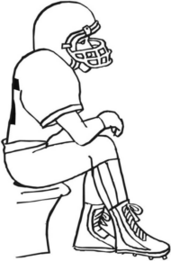 Disegno di football americano da stampare e colorare 94