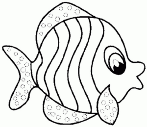 Disegno di pesce da stampare e colorare 22