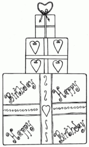 Disegno di compleanno da stampare e colorare 13