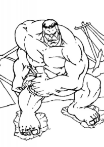 Disegno di Hulk da stampare e colorare 88