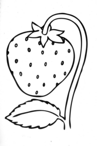 Disegno di fragola da stampare e colorare 19