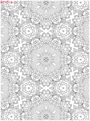 Disegno di mandala da stampare e colorare 1063