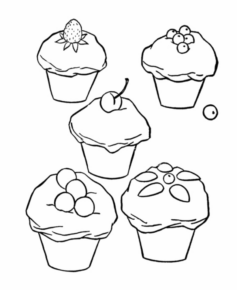 Disegno di dolce da stampare e colorare 14