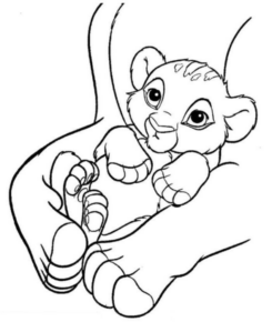 Disegno di Re Leone da stampare e colorare 31
