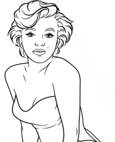 Disegno di persona famosa da stampare e colorare 22 Disegno di persona famosa da stampare e colorare 22
