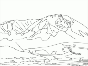 Disegno di paesaggio da stampare e colorare 10