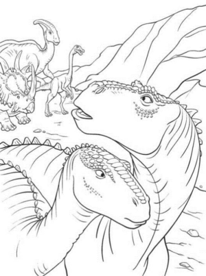 Disegno di Dinosauri – Il film da stampare e colorare 4