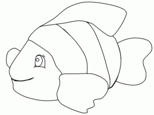 Disegno di pesce da stampare e colorare 13