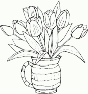 Disegno di fiore da stampare e colorare 185