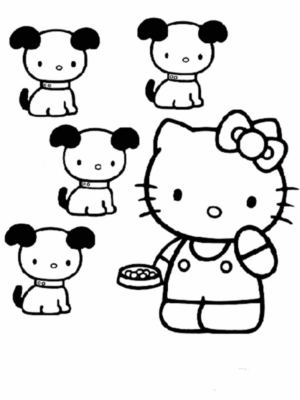 Disegno di Hello Kitty da stampare e colorare 60