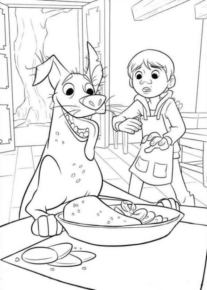 Disegno di Coco da stampare e colorare 4